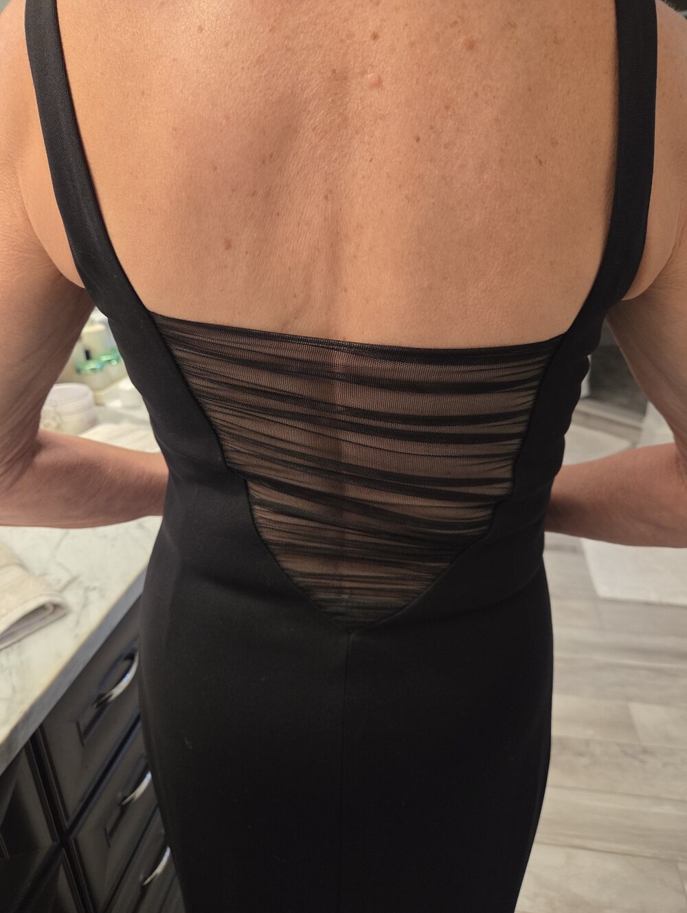 Classic Black Sleeveless Maxi Dress - Picture 3 of 5
